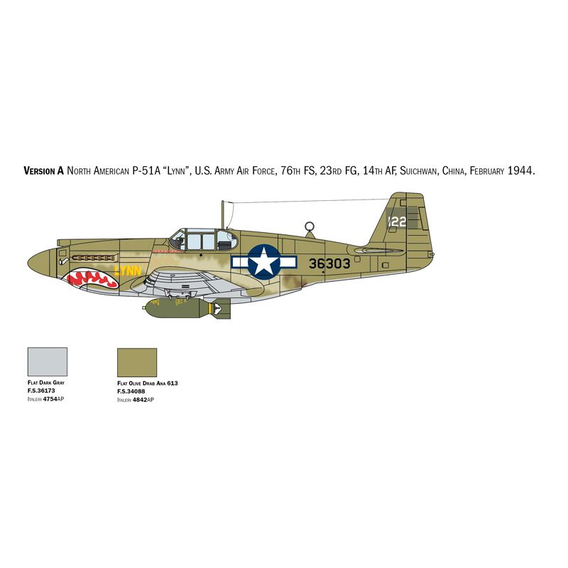 Italeri 1423s P-51A Mustang